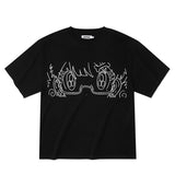 KIRSH X SUNONEBIRD ビッグオーバーサイズアイTシャツ - ブラック