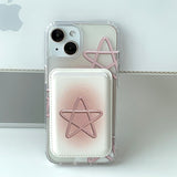 Pink - スプリングスター Magsafe フォーンケース カードポケット セット