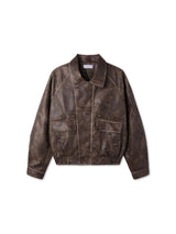 ASCLO Raven Washing Leather Jacket (2color)