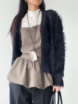 balloon strap blouse