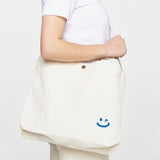 【UNISEX】小さめドローイングスマイル2WAYエコバッグ