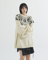 Nordic snow flake knit