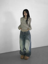 ditto lace long t-shirts(3 color)