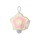 (made) strawberry cream star light bulb keyring