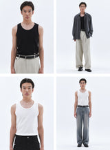 ロゴプレートベーシックノースリーブ_White
