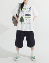 Green Summer Overfit T-Shirt