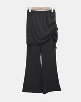 Raden Shirring Bootcut Skirt Pants