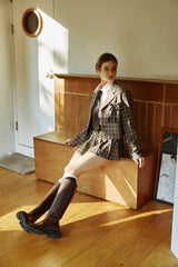 WHITNEY CROP JACKET / CHARCOAL