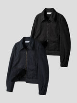 Herringbone shoulder denim jacket