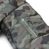 Cropped Fur Hood MA-1 Jacket (Camo)
