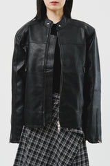 Burn Leather jacket (3color)