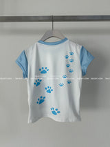 キティ―キティーキッチクロップドtシャツ　ウィズラグランtシャツ