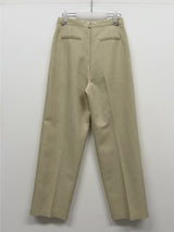 Ber Linen Two Tuck Wide Slacks