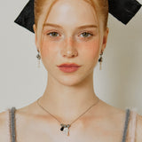 Waterdrop Pearl Logo Surgical Earrings