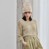 VARZAR Chian Logo Balloon Beanie / Beige