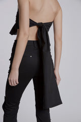 LAYERED KNOT TOP(BLACK)