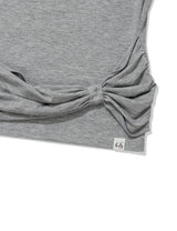 RIBBON SLEEVELESS(GREY)