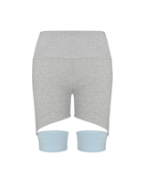 Two-Tone Layered Biker Shorts (MALANGE BLUE)