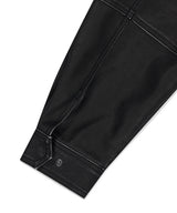 WASHED FAUX LEATHER BLOUSON
