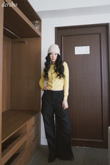 Steady Round Color Long Sleeve Cardigan