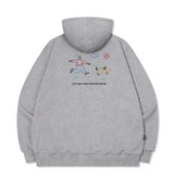 26FW★ Line Work Embroidered Hood Zip-Up