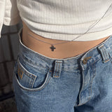 2way cross belt & necklace