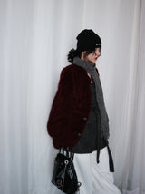 3 Cubic studded ribbed beanie (for men and women)