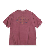 キャットステッチピグメント半袖Tシャツ