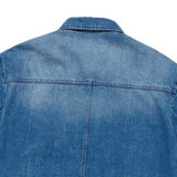 25SS OVERSIZE WASHING DENIM SHORT SLEEVE SHIRTS BLUE
