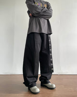 Eyelet Snap Curved Pants