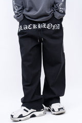 BBD No Sympathy Wide Cotton Pants (Black)