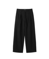 [DOJINOI] POT WIDE SLACKS BLACK