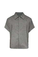Textured Bud Collar Shirt