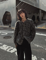Referred Wool Round Cardigan