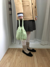 ウィンクルニットミニバッグ (2color)
