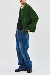 Leaves Knitted Zip Up (3color)