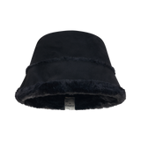Moon Suede Bonnet Hat (Black)