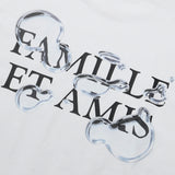 BACK WATER SLOGAN PRINT T-SHIRT (WHITE)