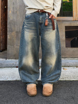 ヒューズ サンド ワイド デニムパンツ 2C