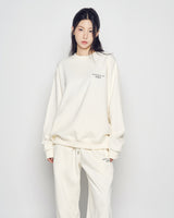 25FW BASIC LOGO NAPPING ZURRY PANTS CREAM