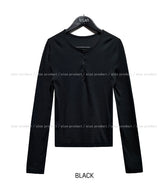 Methi Button Henley Long Sleeve