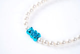 Petit Bear Pearl Bracelet_Blue