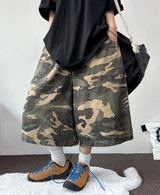 CARPENTER💚MILITARY CAMOUFLAGE BERMUDA 🩶🤍💚🤎3COLOR