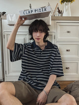 パティストライプドボックスカラーTシャツ