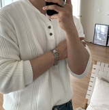 Look Estee Daily Ribbed Modal Henry Neck Knit