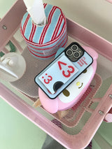 [MADE] Number 3 emoji case + card slot (Sky blue)
