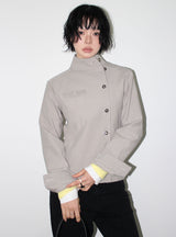 UNBAL HIGH-NECK JACKET