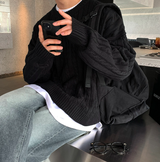 Glife Semi Overfit Round Knit