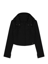 Layered Bolero Wool Jacket / Black