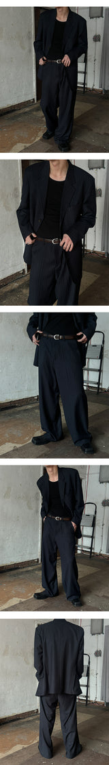 [S/S] Stripe wide slacks(2color)